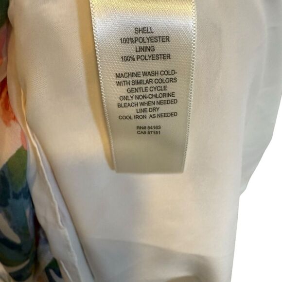 NWT Eliza J Floral High Neck Sleeveless Dress With Belt Size 12 MSRP $148 - Picture 9 of 10